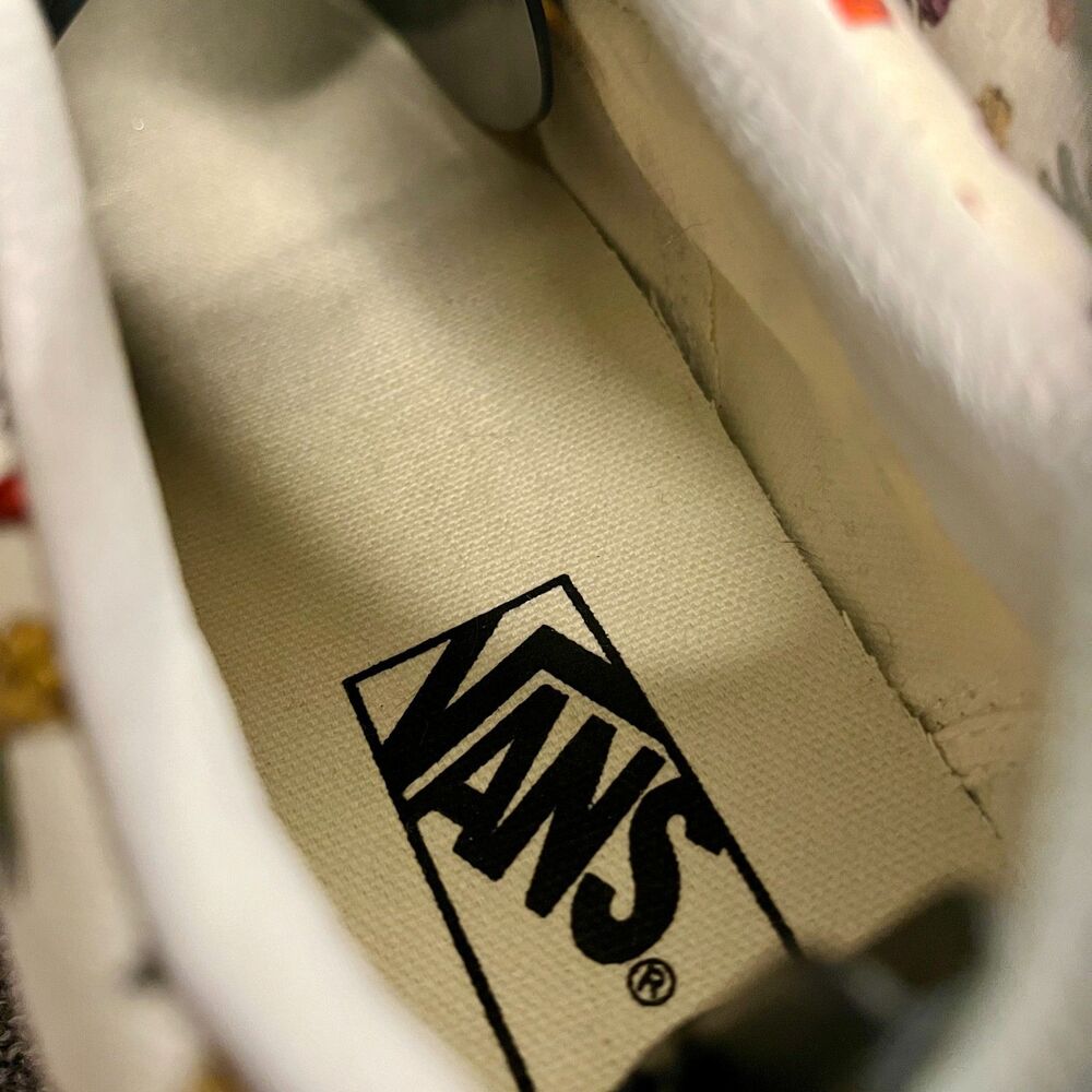 Vans Old Skool Poppy Floral Cream Womans 9.5 Skate Shoes Sneakers - Picture 7 of 10